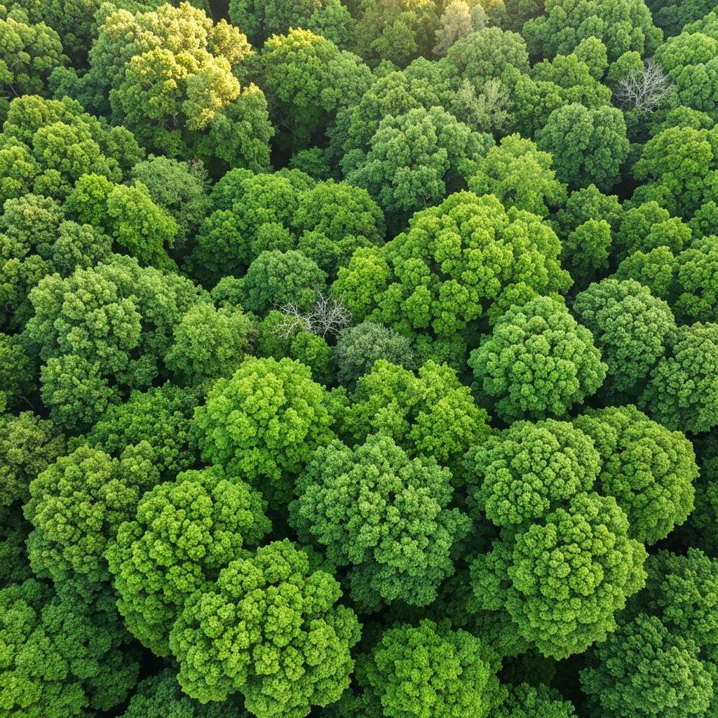 Forest canopy representing Msitu